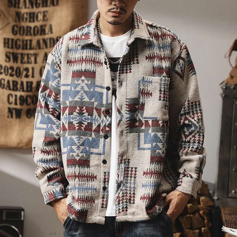 Fashion Brand American Shirt MenProduct information:Pattern: geometric pattern Color: blue, green Size: M,L,XL,2XL,3XL,4XL Version: Loose Thickness: ordinary Sleeve length: long sleeveSize InformatDropshipmanAMIR BAGS INDIA PRIVATE LIMITEDnull