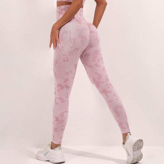 Fashion Camouflage Print Yoga Pants High Waist Seamless Leggings Stretch Butt Lift Running Sports Fitness Pant For Womens Clothing - AMIR BAGS INDIA PRIVATE LIMITED