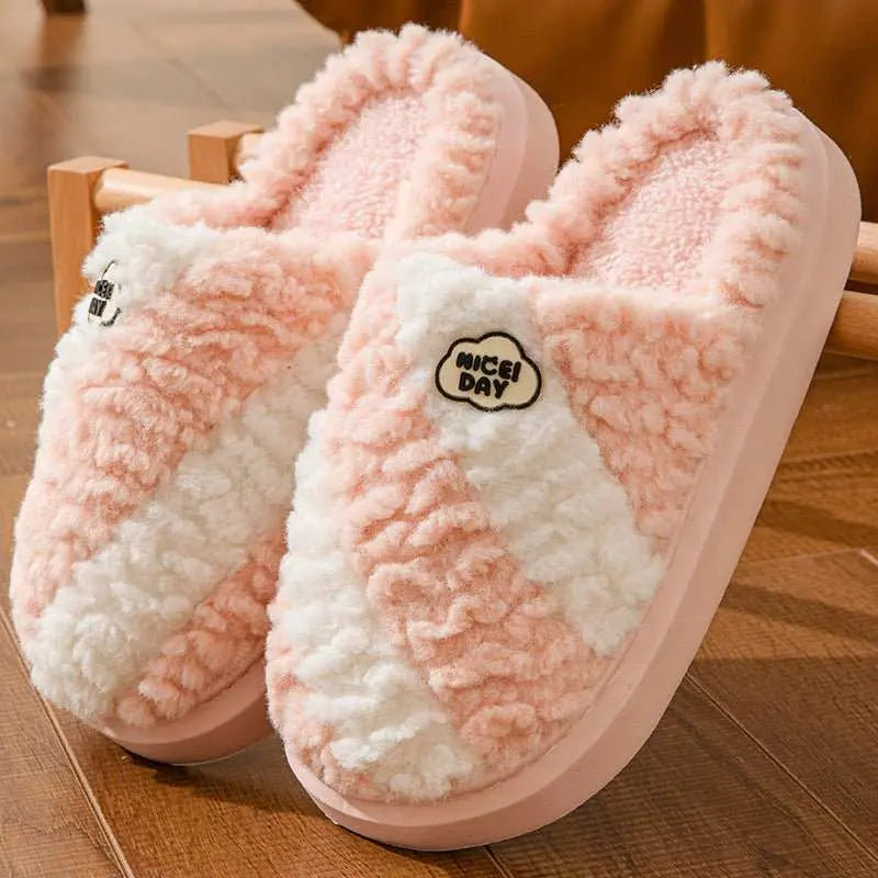 Fashion Color-matching Home Slippers Non-slip Couple House Shoes WinteOverview:Unique design, stylish and beautiful.Good material, comfortable feet.A variety of colors, any choice.Specification:Types of slippers: Toe slip slippersSole DropshipmanAMIR BAGS INDIA PRIVATE LIMITEDnull