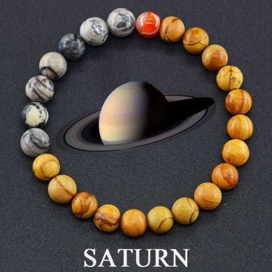 Fashion Jewelry Couples Bracelets Matte 10 Mm Stone Beads Bracelet Men Universe Energy Bangle Vintage Minimalist Elastic Jewelry Women - AMIR BAGS INDIA PRIVATE LIMITED