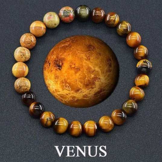 Fashion Jewelry Couples Bracelets Matte 10 Mm Stone Beads Bracelet Men Universe Energy Bangle Vintage Minimalist Elastic Jewelry Women - AMIR BAGS INDIA PRIVATE LIMITED