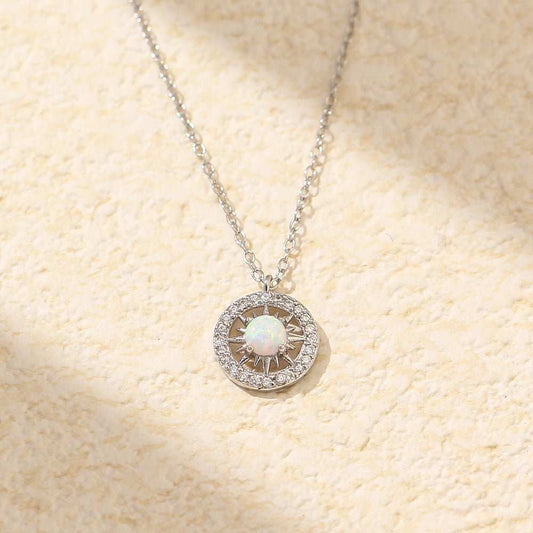 Fashion Jewelry Niche Moon And Sun Necklace Silver Opal Celtic Moon Necklace Sun Necklace Asterism Diamond - AMIR BAGS INDIA PRIVATE LIMITED