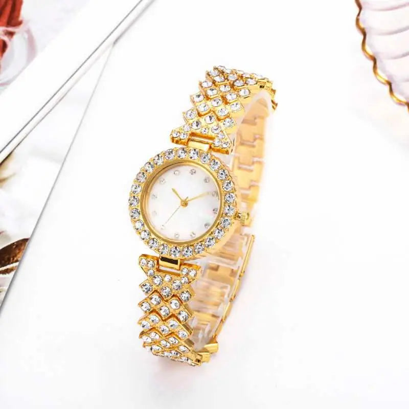 Fashion Simple Women's Quartz Watch Diamond Alloy - AMIR BAGS INDIA PRIVATE LIMITED