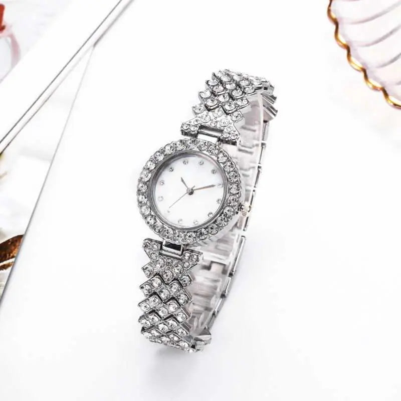Fashion Simple Women's Quartz Watch Diamond Alloy - AMIR BAGS INDIA PRIVATE LIMITED