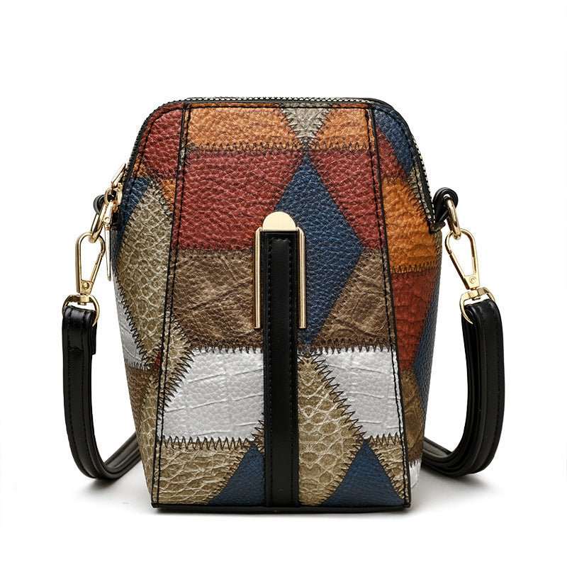Fashion Soft Leather Stitching Shoulder Bag - AMIR BAGS INDIA PRIVATE LIMITED