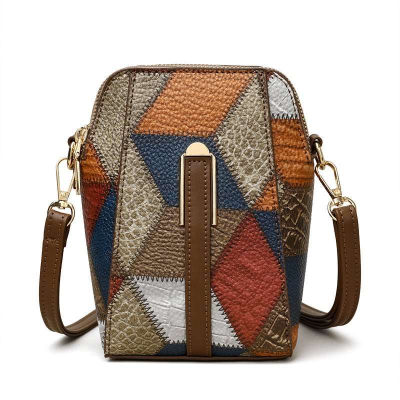 Fashion Soft Leather Stitching Shoulder Bag - AMIR BAGS INDIA PRIVATE LIMITED