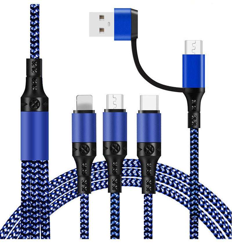 Fast Charging Five - in - one Data Cable, One For Three Charging Cables - AMIR BAGS INDIA PRIVATE LIMITED