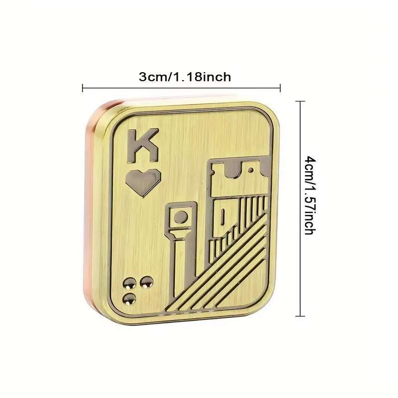 Fidget Spinner AA KK Fingertip Gyro Solution Pressure Reduction Toy Push Poker Push Card EDC Metal Toys Adult Gifts - AMIR BAGS INDIA PRIVATE LIMITED
