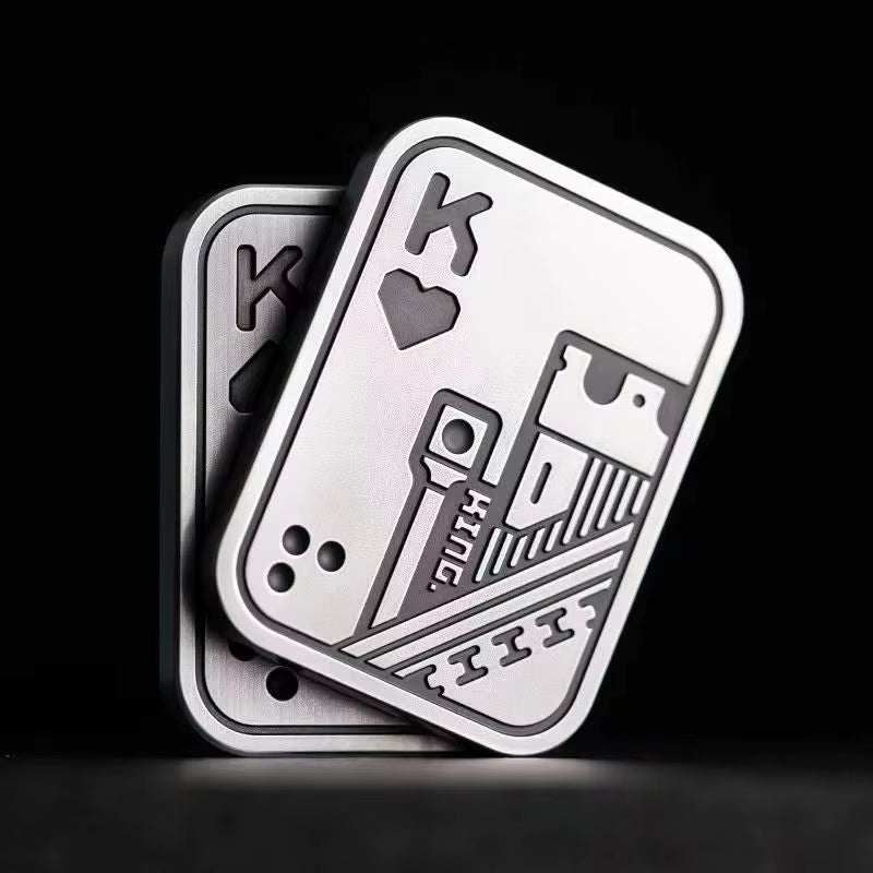 Fidget Spinner AA KK Fingertip Gyro Solution Pressure Reduction Toy Push Poker Push Card EDC Metal Toys Adult Gifts - AMIR BAGS INDIA PRIVATE LIMITED