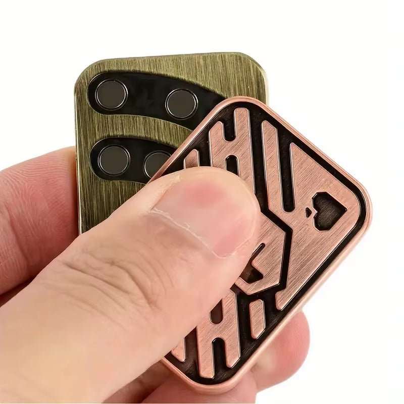 Fidget Spinner AA KK Fingertip Gyro Solution Pressure Reduction Toy Push Poker Push Card EDC Metal Toys Adult Gifts - AMIR BAGS INDIA PRIVATE LIMITED