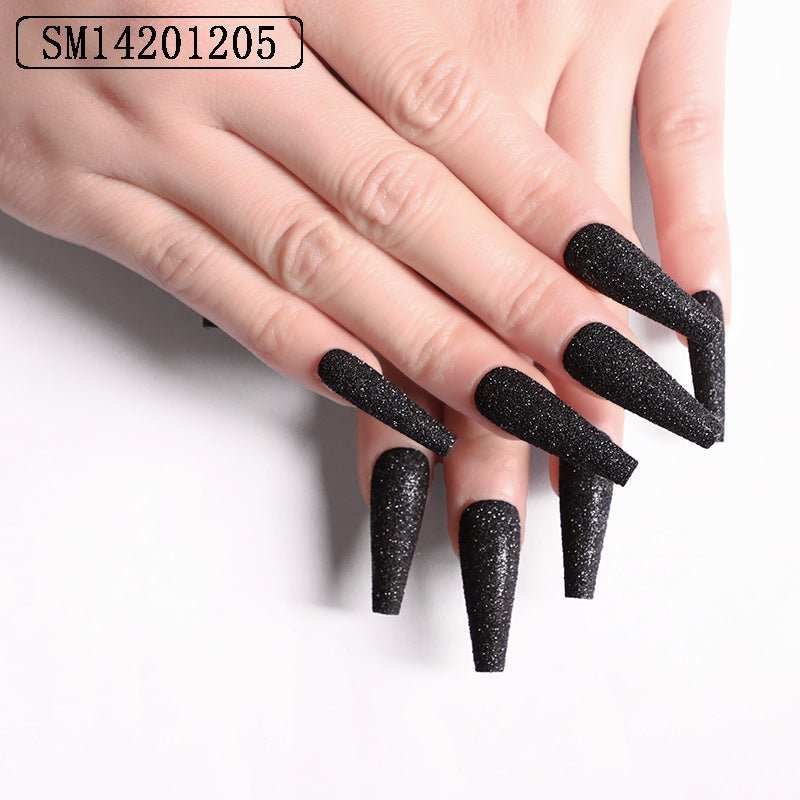 Finished Nail Art Nail Art Glitter Nail Art Sugar Snow Powder Nail Wearable Nail - AMIR BAGS INDIA PRIVATE LIMITED