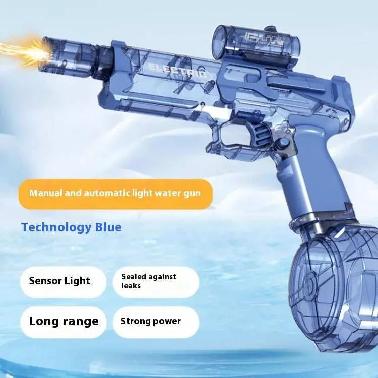 Fire Rat Electric Water Pistol Cool Light Full Automatic Water Spray Gun Summer Toy Sports Entertainment Children Gifts AC223 - AMIR BAGS INDIA PRIVATE LIMITED