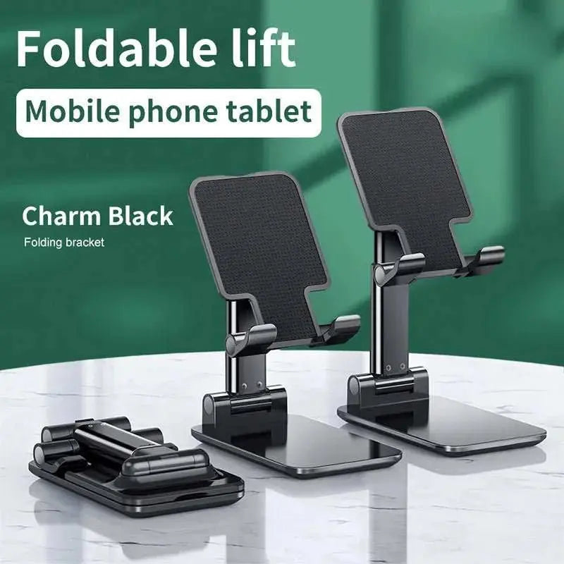 Foldable ABS Desktop Mobile Phone Stand For iPad iPhone 16 15 Smartphone Support Tablet Desk Cell Phone Portable Holder Bracket - AMIR BAGS INDIA PRIVATE LIMITED