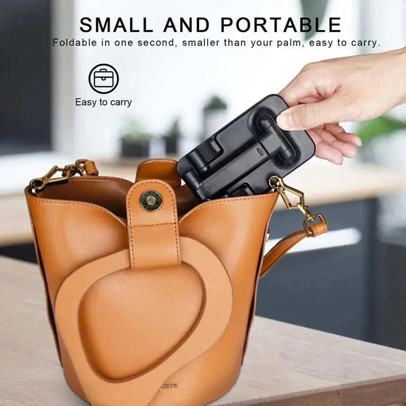 Foldable ABS Desktop Mobile Phone Stand For iPad iPhone 16 15 Smartphone Support Tablet Desk Cell Phone Portable Holder Bracket - AMIR BAGS INDIA PRIVATE LIMITED
