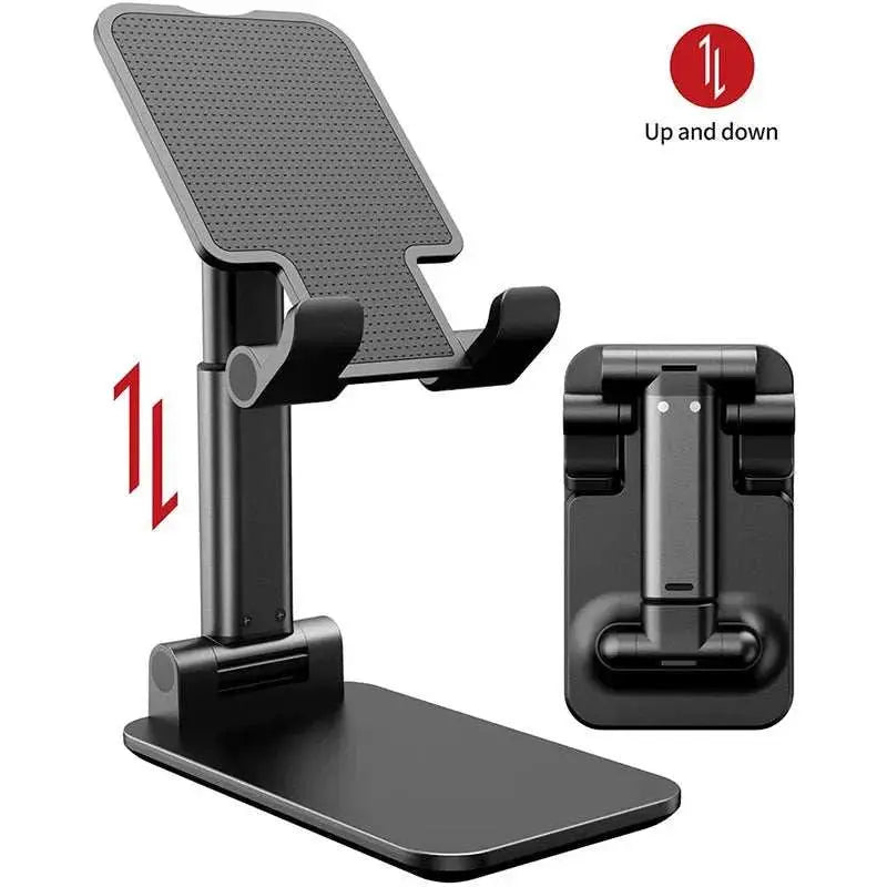 Foldable ABS Desktop Mobile Phone Stand For iPad iPhone 16 15 Smartphone Support Tablet Desk Cell Phone Portable Holder Bracket - AMIR BAGS INDIA PRIVATE LIMITED