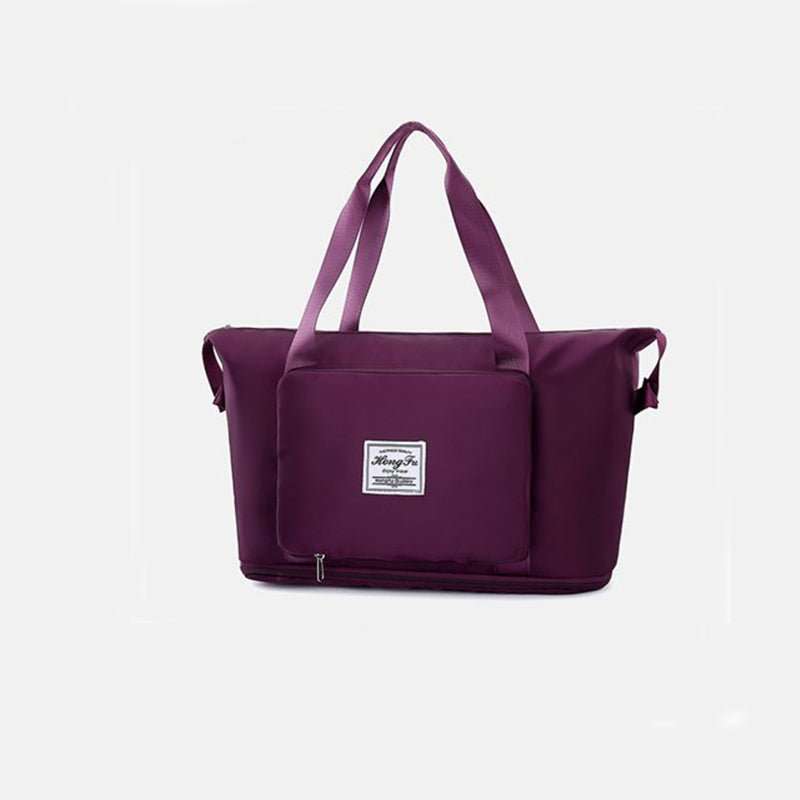 Foldable Storage Travel Bag Waterproof Large Capacity Gym Fitness Bag Weekender Overnight For Women - AMIR BAGS INDIA PRIVATE LIMITED
