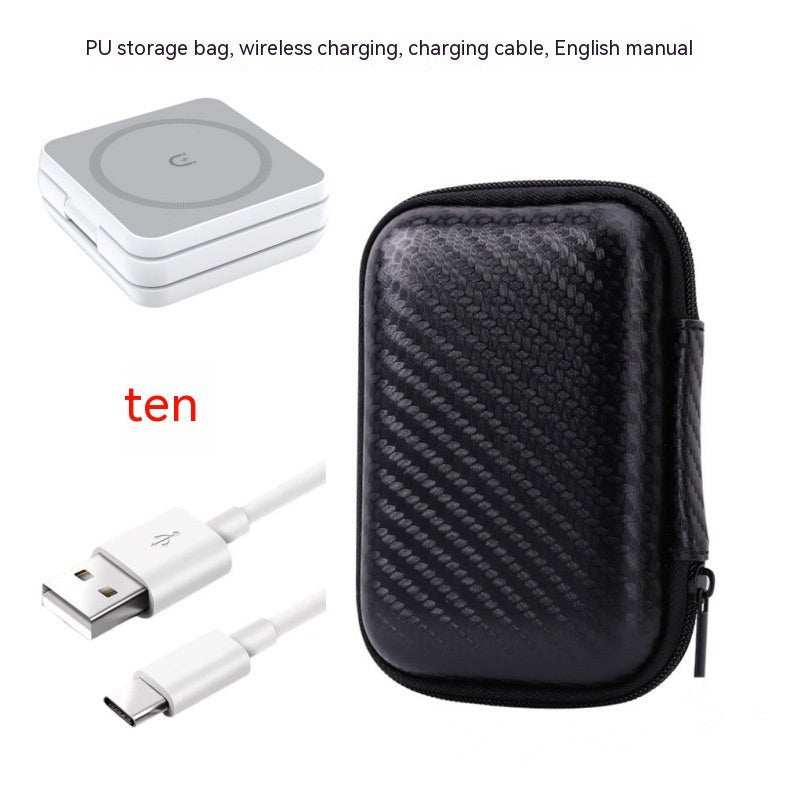 Folding Three - in - one Wireless Charger Portable Magnetic Suction - AMIR BAGS INDIA PRIVATE LIMITED