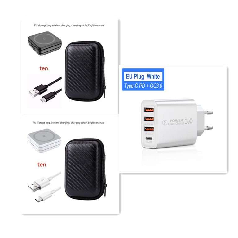 Folding Three - in - one Wireless Charger Portable Magnetic Suction - AMIR BAGS INDIA PRIVATE LIMITED