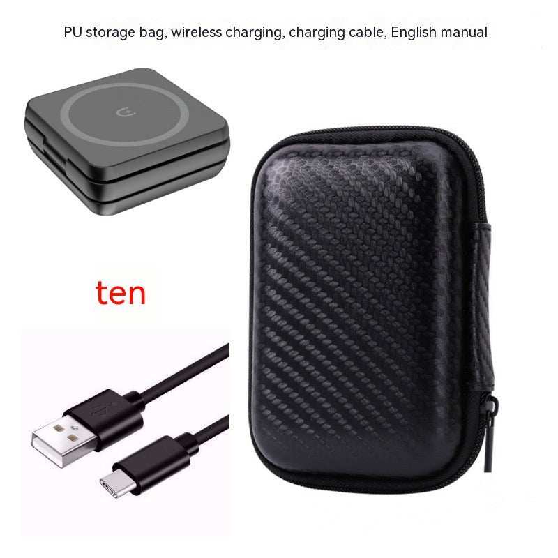 Folding Three - in - one Wireless Charger Portable Magnetic Suction - AMIR BAGS INDIA PRIVATE LIMITED