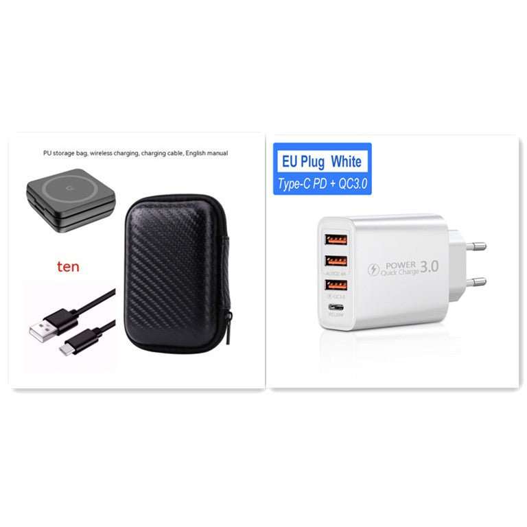 Folding Three - in - one Wireless Charger Portable Magnetic Suction - AMIR BAGS INDIA PRIVATE LIMITED