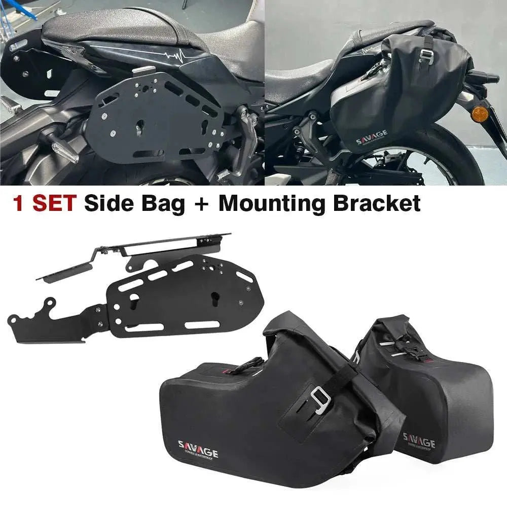 For KAWASAKI Z650 2017 - 2025 Motorcycle Side Bag Saddlebag Travel Tail Box Suitcase Bracket Rear Luggage Carrier Rack Z 650 ER650 - AMIR BAGS INDIA PRIVATE LIMITED