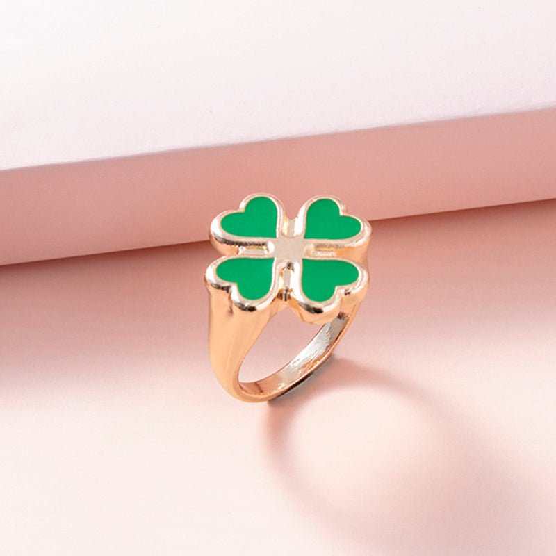 Four Leaf Clover Rings For Women Men - AMIR BAGS INDIA PRIVATE LIMITED