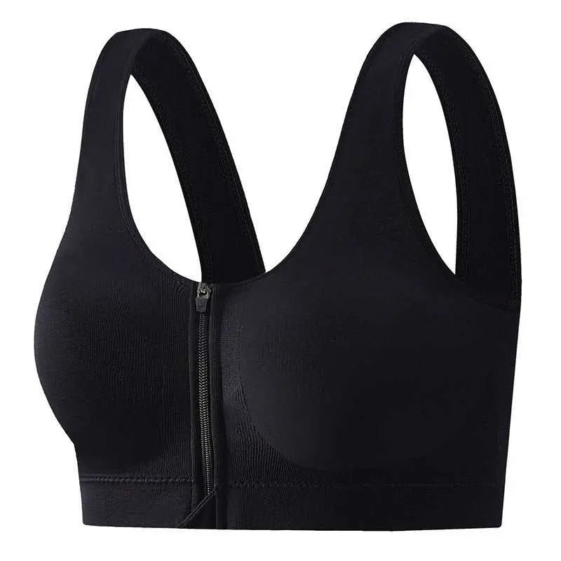 Front Zipper Sports Bra Shockproof High Strength Beauty Back - AMIR BAGS INDIA PRIVATE LIMITED