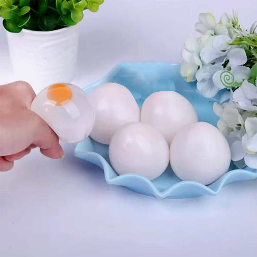Funky Egg Splat Ball Squishy Toys Stress Relief Eggs Yolk Balls Squishies Fun Toy for Children Anxiety Reducer Relief for Adults - AMIR BAGS INDIA PRIVATE LIMITED