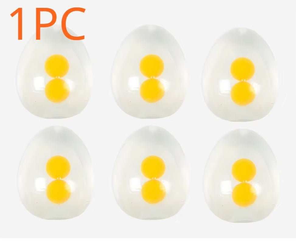 Funky Egg Splat Ball Squishy Toys Stress Relief Eggs Yolk Balls Squishies Fun Toy for Children Anxiety Reducer Relief for Adults - AMIR BAGS INDIA PRIVATE LIMITED