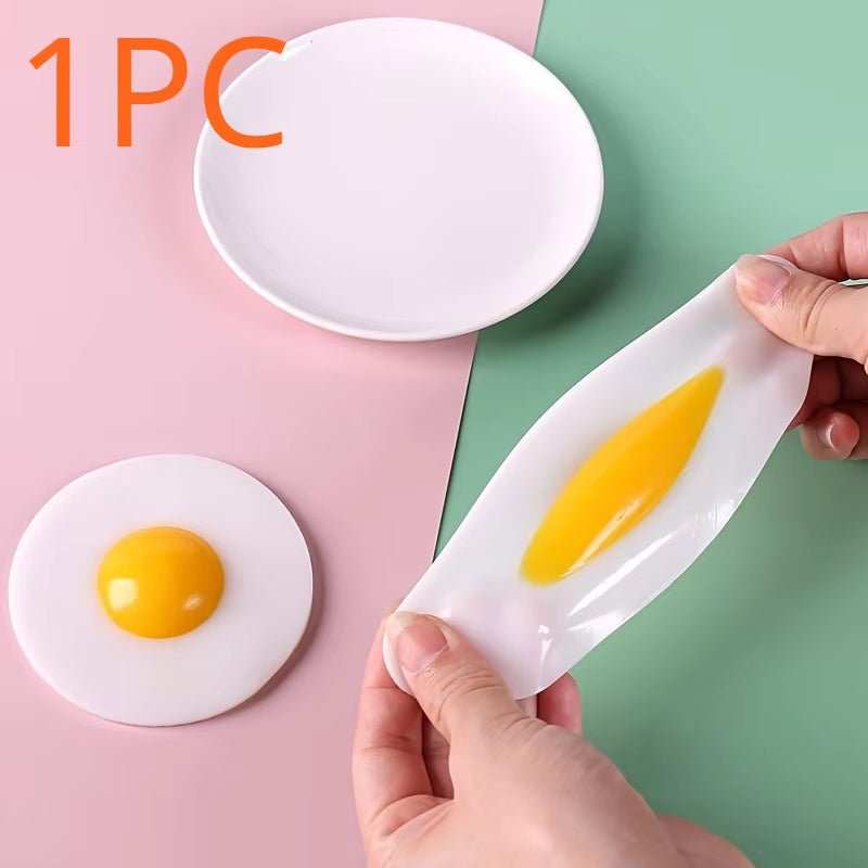 Funky Egg Splat Ball Squishy Toys Stress Relief Eggs Yolk Balls Squishies Fun Toy for Children Anxiety Reducer Relief for Adults - AMIR BAGS INDIA PRIVATE LIMITED