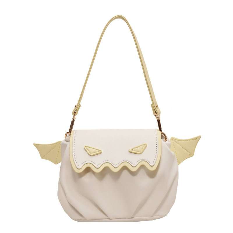 Funny Crossbody Bag Halloween Pumpkin Cartoon Shoulder Bags With Small Wings Personalized Creative Female Handbag - AMIR BAGS INDIA PRIVATE LIMITED