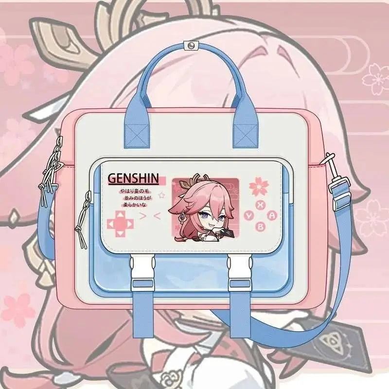 Game Genshin Impact Cosplay Xiao Wanderer Wanderer Tartaglia Zhongli Raiden Shogun Cartoon Bag Campus Student Handbag Backpack - AMIR BAGS INDIA PRIVATE LIMITED