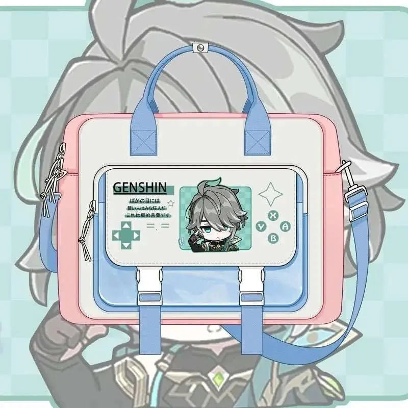 Game Genshin Impact Cosplay Xiao Wanderer Wanderer Tartaglia Zhongli Raiden Shogun Cartoon Bag Campus Student Handbag Backpack - AMIR BAGS INDIA PRIVATE LIMITED