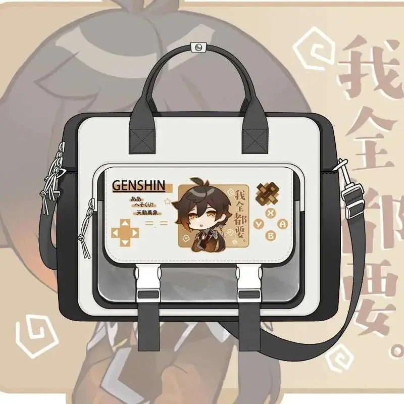 Game Genshin Impact Cosplay Xiao Wanderer Wanderer Tartaglia Zhongli Raiden Shogun Cartoon Bag Campus Student Handbag Backpack - AMIR BAGS INDIA PRIVATE LIMITED