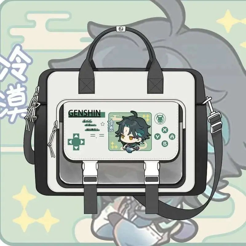 Game Genshin Impact Cosplay Xiao Wanderer Wanderer Tartaglia Zhongli Raiden Shogun Cartoon Bag Campus Student Handbag Backpack - AMIR BAGS INDIA PRIVATE LIMITED