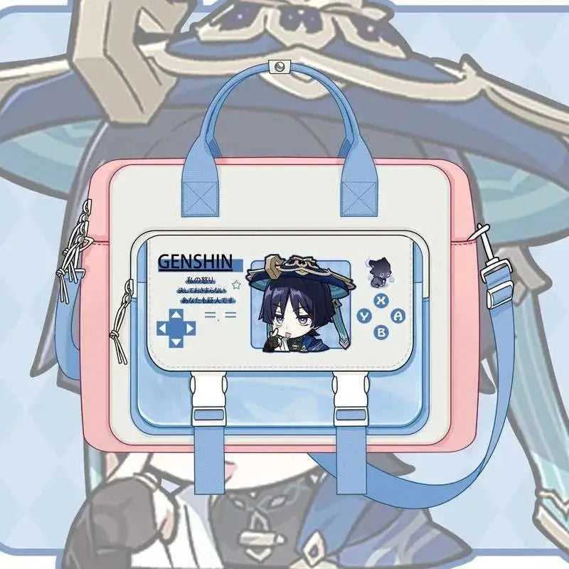 Game Genshin Impact Cosplay Xiao Wanderer Wanderer Tartaglia Zhongli Raiden Shogun Cartoon Bag Campus Student Handbag Backpack - AMIR BAGS INDIA PRIVATE LIMITED