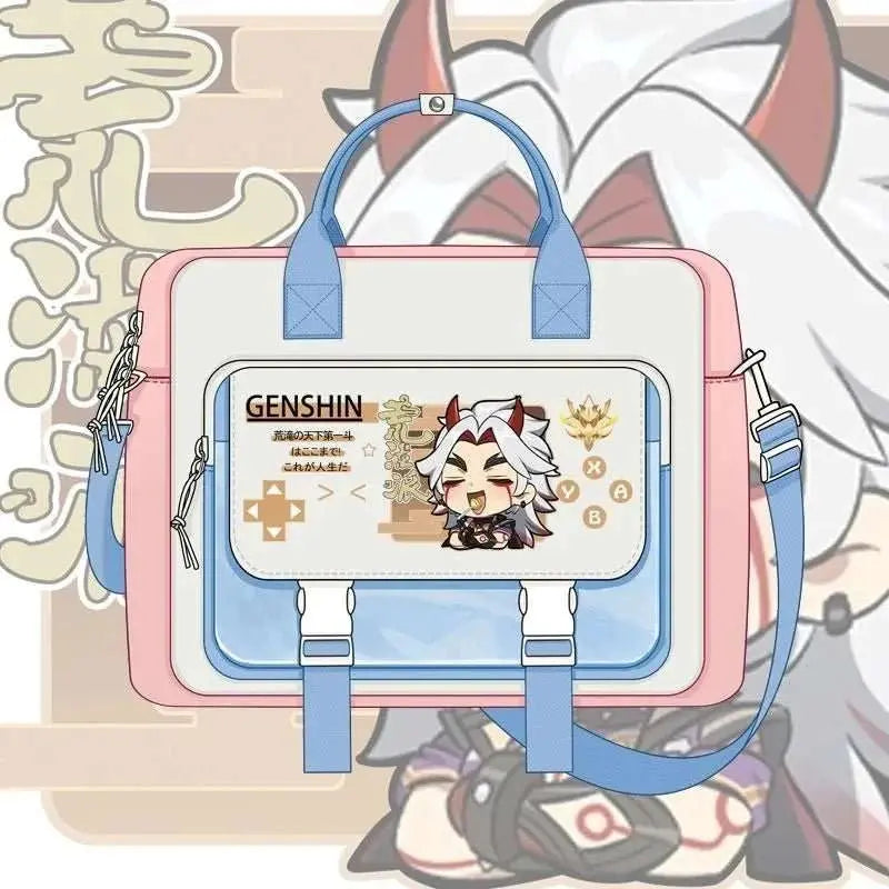 Game Genshin Impact Cosplay Xiao Wanderer Wanderer Tartaglia Zhongli Raiden Shogun Cartoon Bag Campus Student Handbag Backpack - AMIR BAGS INDIA PRIVATE LIMITED