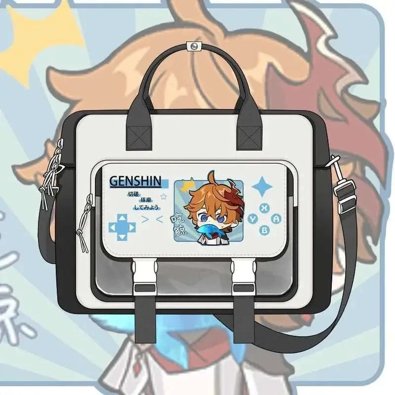 Game Genshin Impact Cosplay Xiao Wanderer Wanderer Tartaglia Zhongli Raiden Shogun Cartoon Bag Campus Student Handbag Backpack - AMIR BAGS INDIA PRIVATE LIMITED