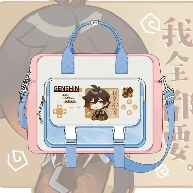 Game Genshin Impact Cosplay Xiao Wanderer Wanderer Tartaglia Zhongli Raiden Shogun Cartoon Bag Campus Student Handbag Backpack - AMIR BAGS INDIA PRIVATE LIMITED