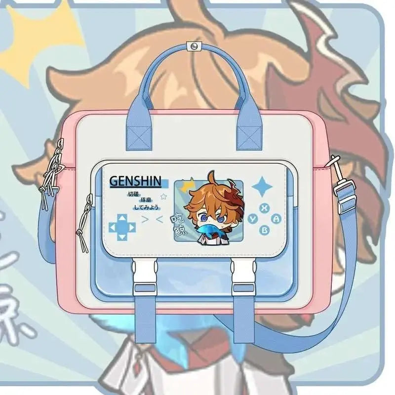 Game Genshin Impact Cosplay Xiao Wanderer Wanderer Tartaglia Zhongli Raiden Shogun Cartoon Bag Campus Student Handbag Backpack - AMIR BAGS INDIA PRIVATE LIMITED
