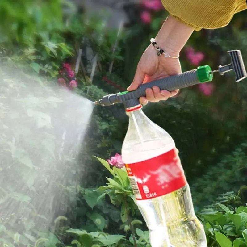 Gardening Watering Sprayer Beverage Bottle Watering Can High Pressure Small Manual Pressure Adjustable Spray Head - AMIR BAGS INDIA PRIVATE LIMITED