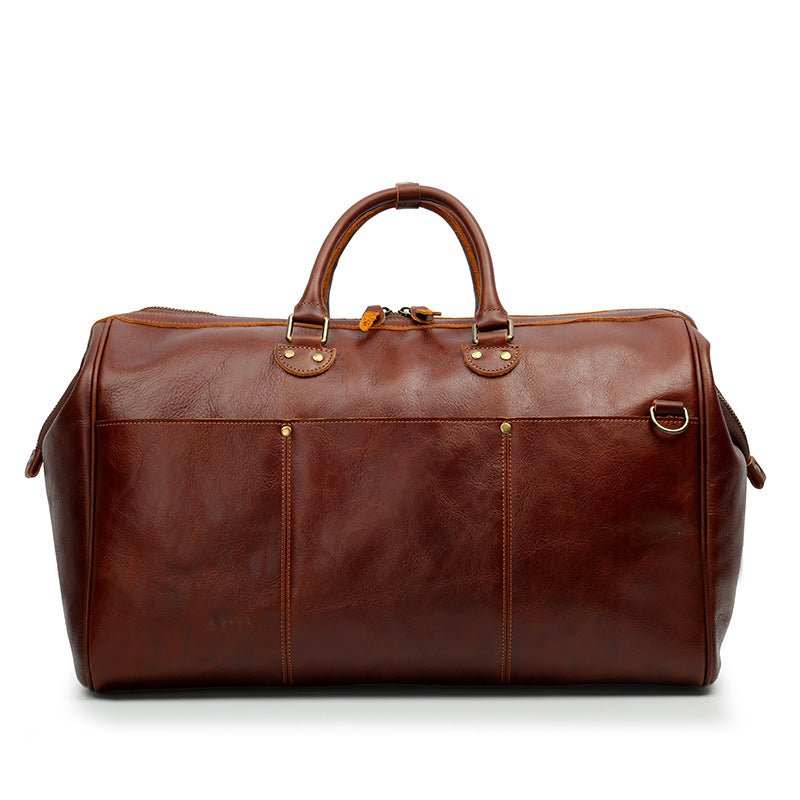 Genuine Leather Travel Top Layer Cowhide Large Capacity Handbag - AMIR BAGS INDIA PRIVATE LIMITED