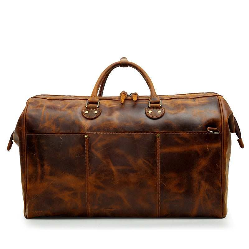 Genuine Leather Travel Top Layer Cowhide Large Capacity Handbag - AMIR BAGS INDIA PRIVATE LIMITED