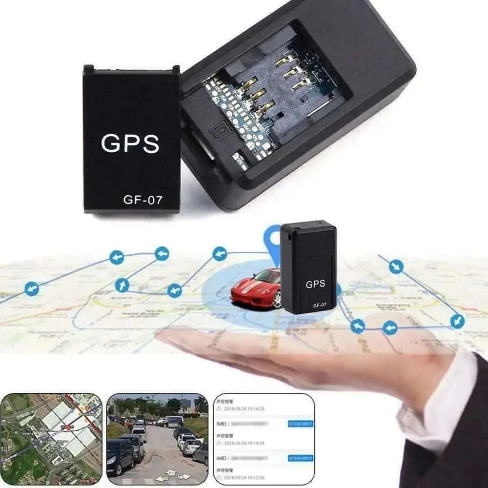 GF07 Magnetic Mini Car Tracker GPS Real TimeTracking Locator Device Magnetic GPS TrackerReal - time Vehicle Locator Pet Tracker - AMIR BAGS INDIA PRIVATE LIMITED
