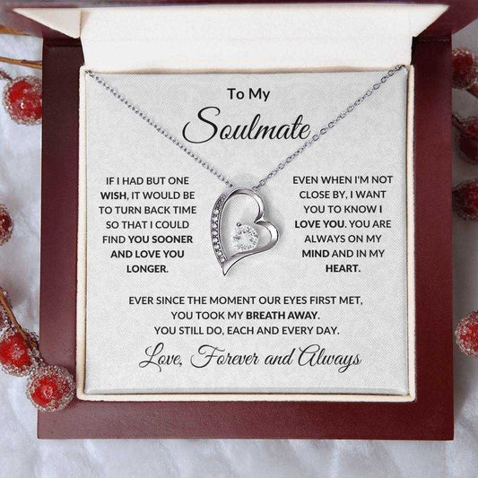 Gift For Women Wife Her Girlfriend Necklace Stainless Steel To My Soulmate The Day I Met You Forever Love Necklace - AMIR BAGS INDIA PRIVATE LIMITED
