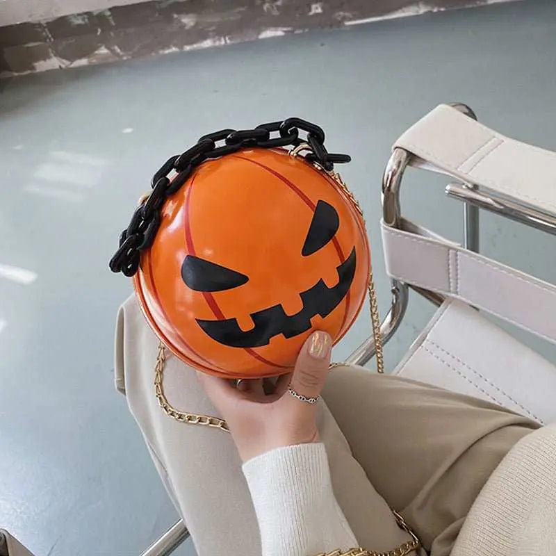 Halloween Cartoon Pumpkin Ball Handbags With Chain Personality CreativProduct information:Function: Waterproof, Antibacterial, Anti theftApplicable gender: Children/both male and femaleColor: White, OrangeSize: 16*16*16cmPacking list:SDropshipmanAMIR BAGS INDIA PRIVATE LIMITEDnull