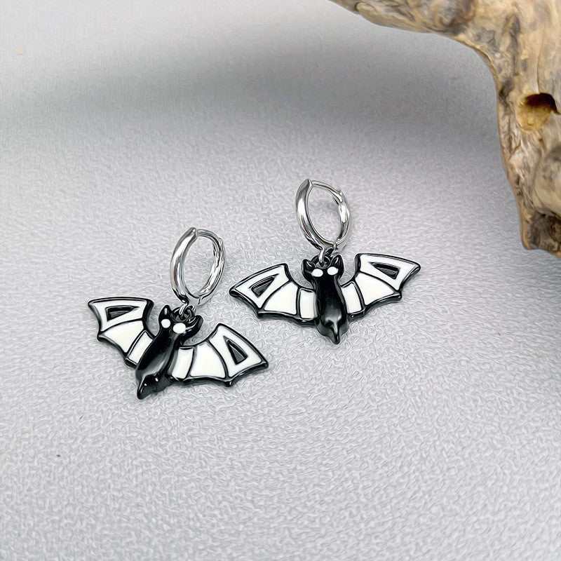 Halloween Funny Earrings Female Personality Ghost Pumpkin Bat Cartoon Jewelry - AMIR BAGS INDIA PRIVATE LIMITED