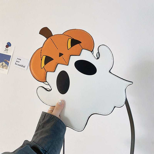 Halloween Shouder Bags Creative 3D Cartoon Pumpkin Ghost Design Cute Bags Women Cell Phone Purses Novelty Personalized Candy Crossbody Bags - AMIR BAGS INDIA PRIVATE LIMITED