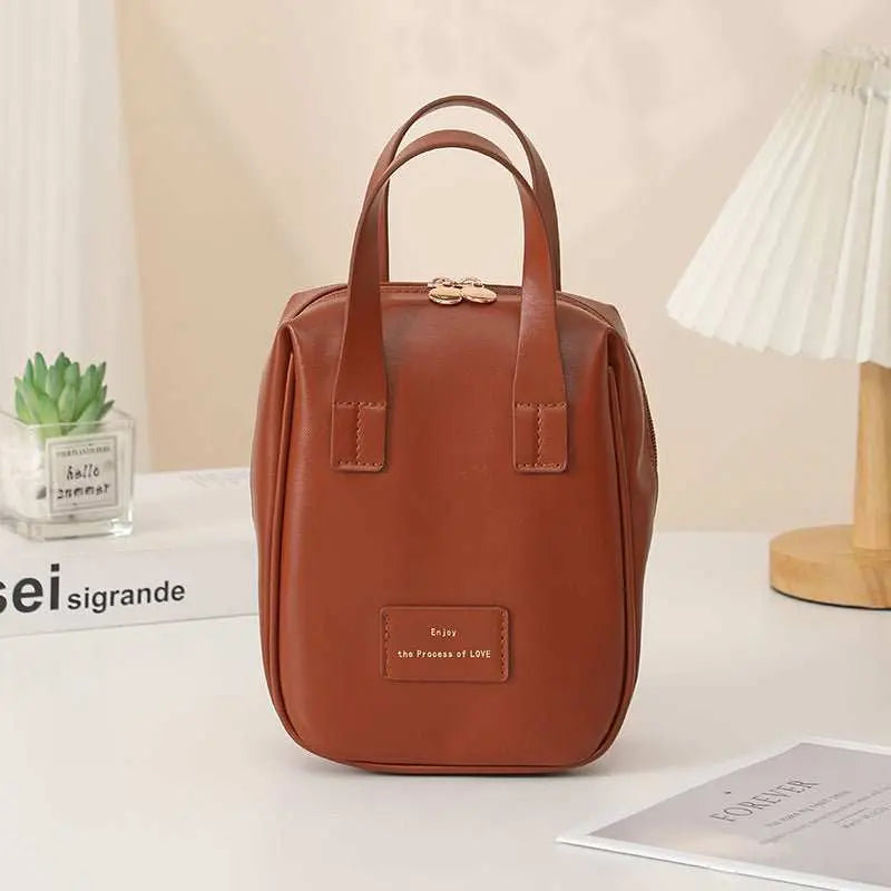 Handle - top Cosmetic Bag Ins Fashion Shell - shaped Handbag Toiletry Bags Travel High Capacity Portable Storage Make Up Bag - AMIR BAGS INDIA PRIVATE LIMITED