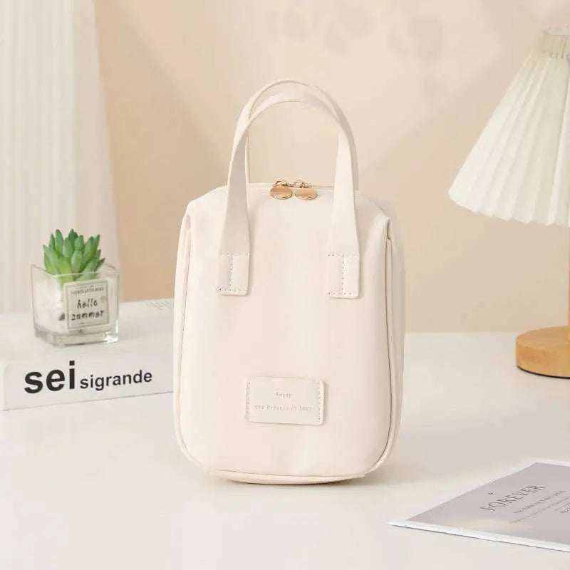 Handle - top Cosmetic Bag Ins Fashion Shell - shaped Handbag Toiletry Bags Travel High Capacity Portable Storage Make Up Bag - AMIR BAGS INDIA PRIVATE LIMITED